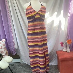 Wild Fable crochet multicolor Maxi Dress